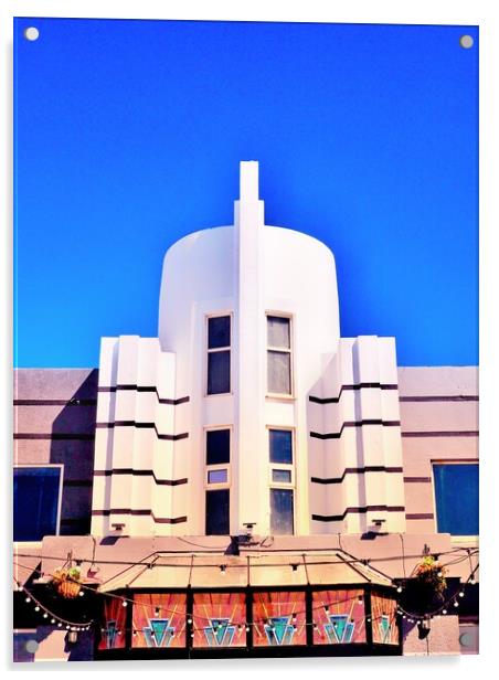 Art Deco Building  Acrylic by Victor Burnside