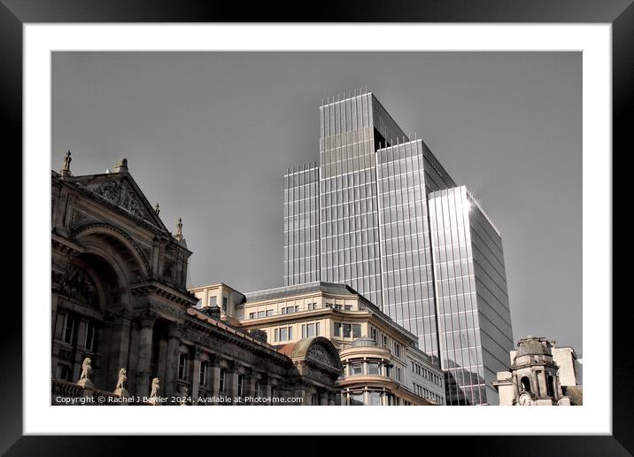 103 Colmore Row, Birmingham (Enhanced Reds Mix) Framed Mounted Print by RJ Bowler