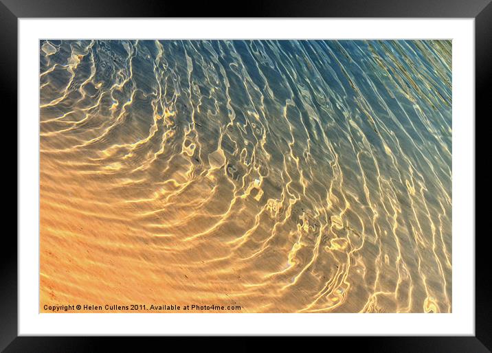 SUNLIGHT ON WATER Framed Mounted Print by Helen Cullens