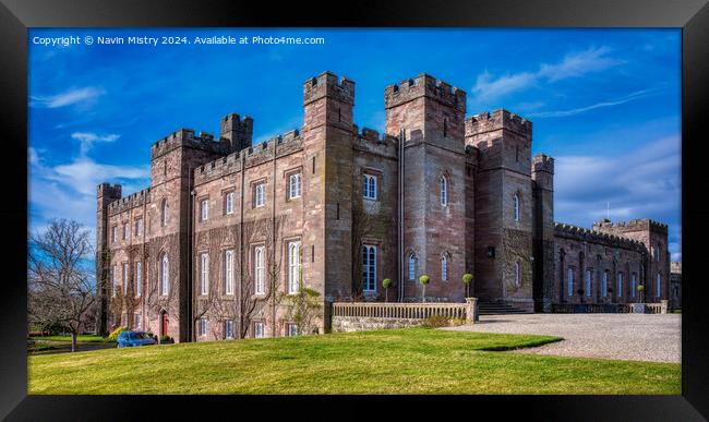 A view of Scone Palace, Perth. Framed Print by Navin Mistry