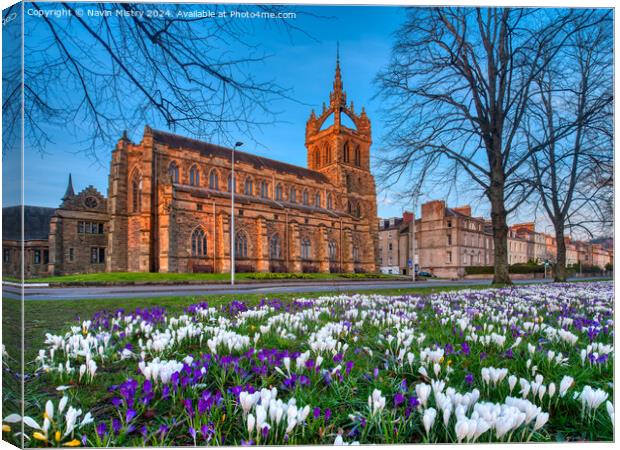 Spring Flower Display South Inch Perth Canvas Print by Navin Mistry