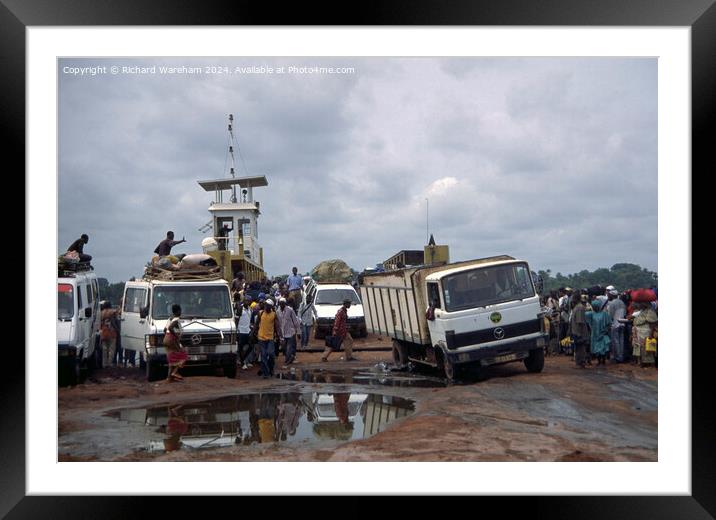 Rio Cacheu ferry Guinea Bissau  Framed Mounted Print by Richard Wareham