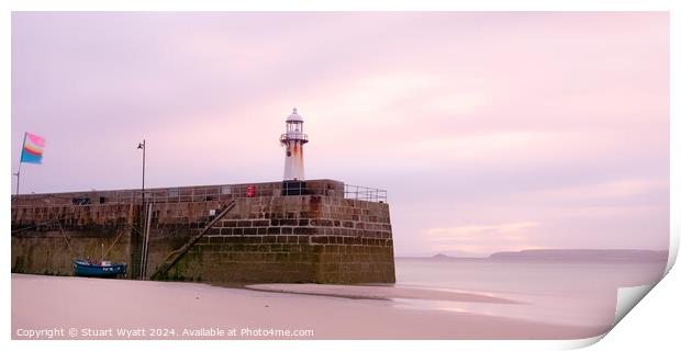 St Ives Sunrise Print by Stuart Wyatt