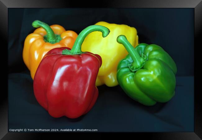 Peppers Framed Print by Tom McPherson