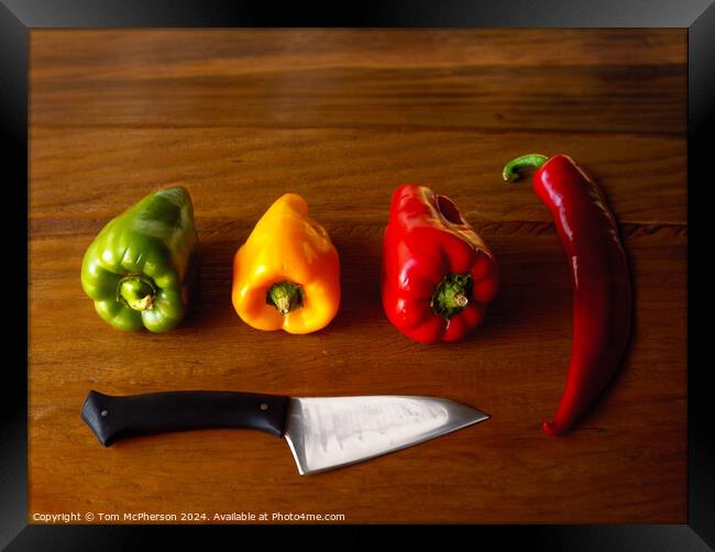 Peppers Framed Print by Tom McPherson