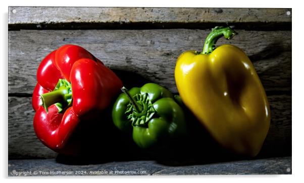 Peppers Acrylic by Tom McPherson