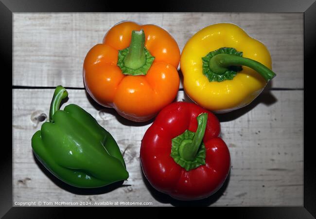 Peppers Framed Print by Tom McPherson