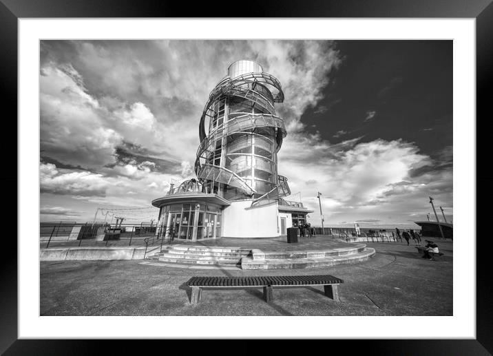 Redcar Beacon Framed Mounted Print by Alison Chambers