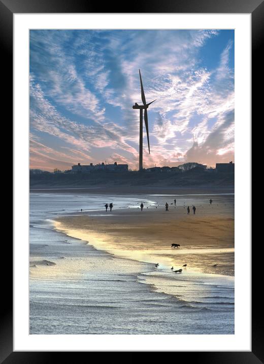 Bridlington South Beach Framed Mounted Print by Alison Chambers