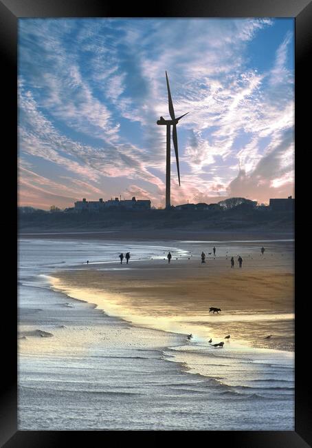 Bridlington South Beach Framed Print by Alison Chambers