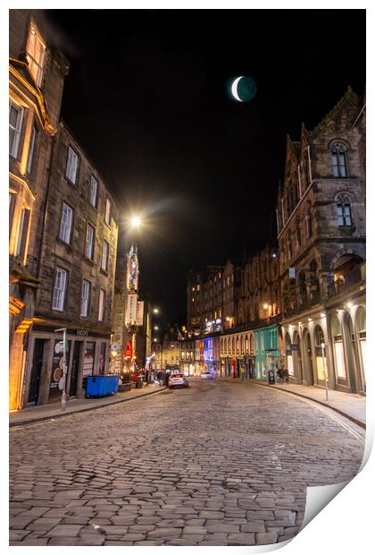 Victoria Street Edinburgh Print by Apollo Aerial Photography