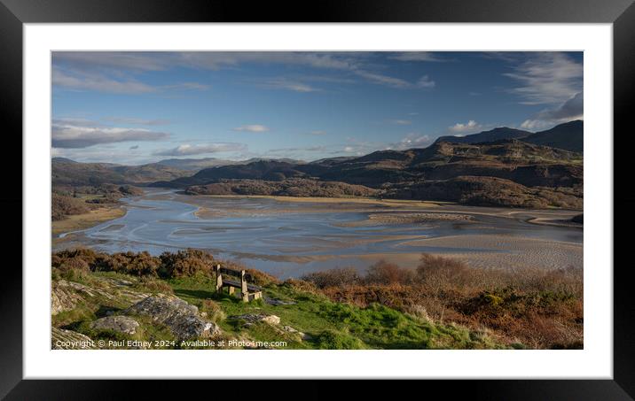 Afon Mawddach overlook Framed Mounted Print by Paul Edney