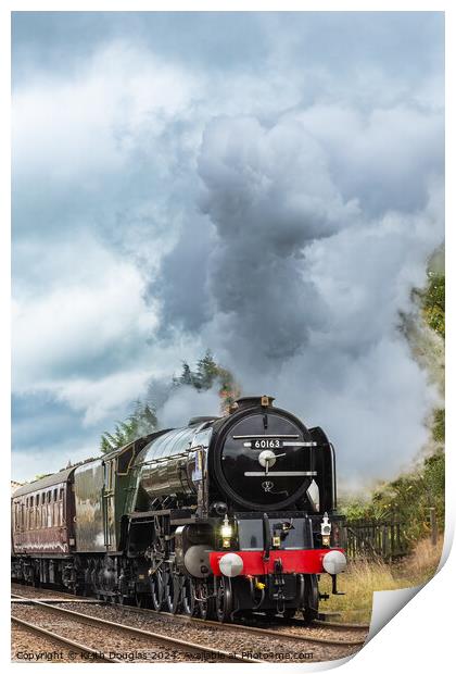 Tornado steam locomotive leaves Appleby Print by Keith Douglas