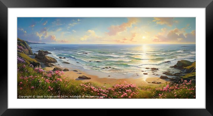Spring in Cornwall Framed Mounted Print by Silvio Schoisswohl