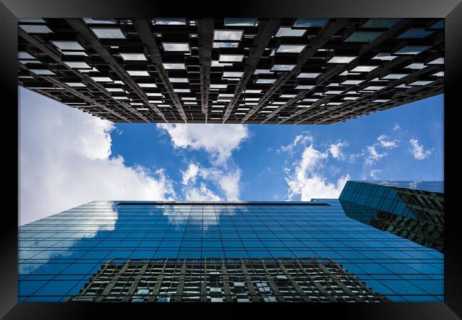 Looking skyward in London Framed Print by Jason Wells