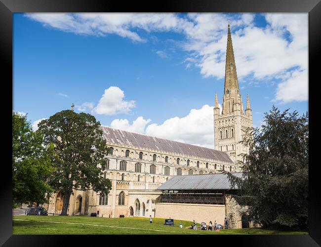 Norwich Cathedral entrance Framed Print by Jason Wells