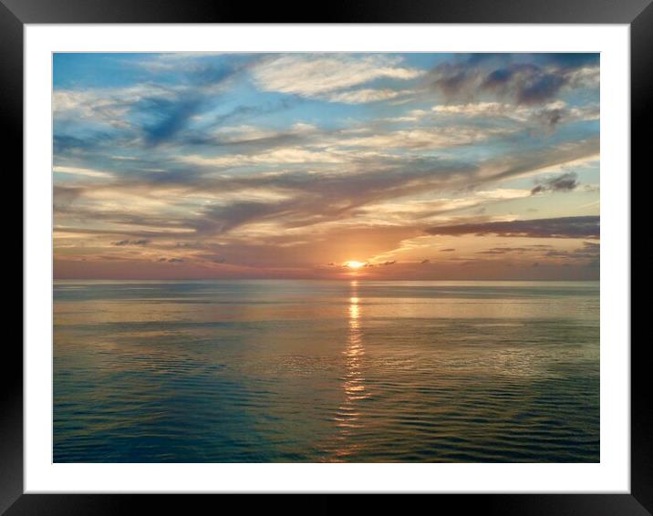 Before Sunset Framed Mounted Print by Sheila Ramsey