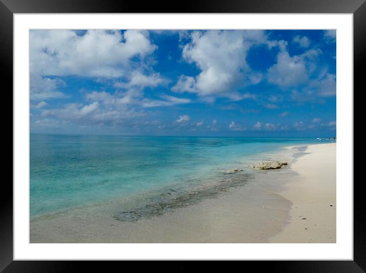 Sand And Sea Natural Beauty Framed Mounted Print by Sheila Ramsey