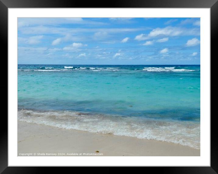 Simply The Sea Framed Mounted Print by Sheila Ramsey