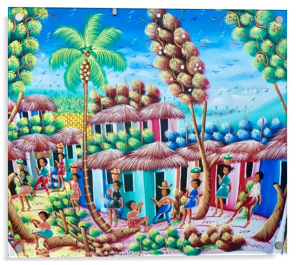 Caribbean Art Acrylic by Sheila Ramsey
