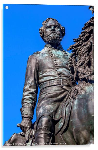 General Thomas Civil War Statue Washington DC Acrylic by William Perry
