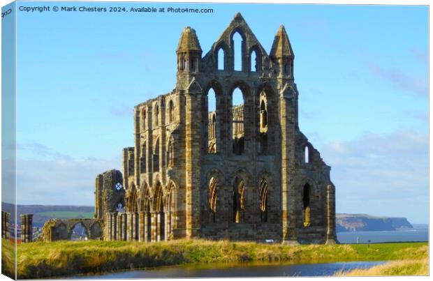 Whitby Abbey Canvas Print by Mark Chesters