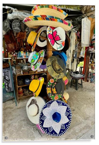 Mexican Hats  Acrylic by Sheila Ramsey