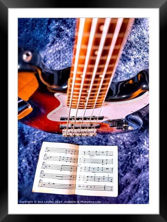 All About The Bass Framed Mounted Print by Rick Lindley