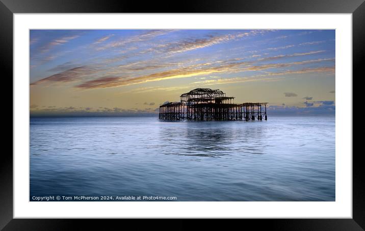 West Pier Brighton Framed Mounted Print by Tom McPherson