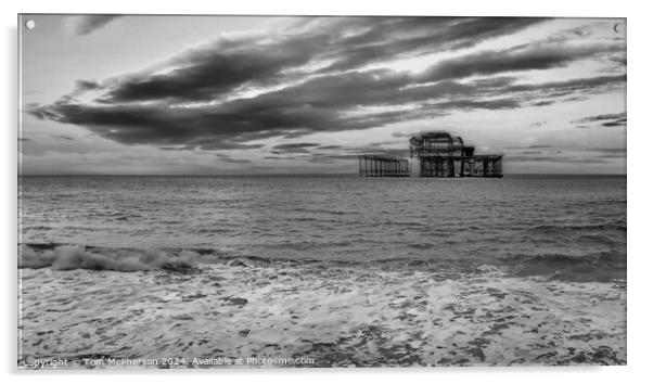 West Pier Brighton Acrylic by Tom McPherson