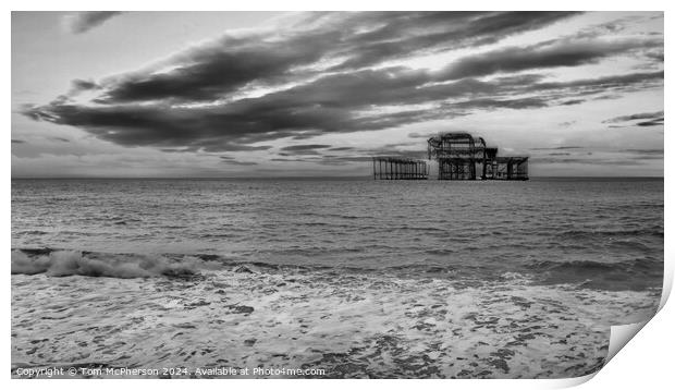 West Pier Brighton Print by Tom McPherson