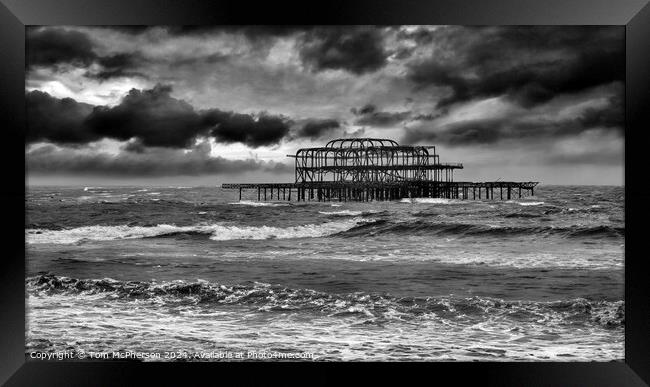 West Pier Brighton Framed Print by Tom McPherson