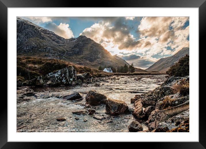 wee white house Framed Mounted Print by simon waldram