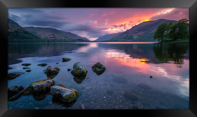 Ullswater Lake District Framed Print by Steve Smith