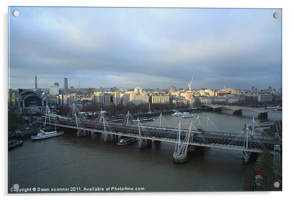 London Skyline Acrylic by Dawn O'Connor