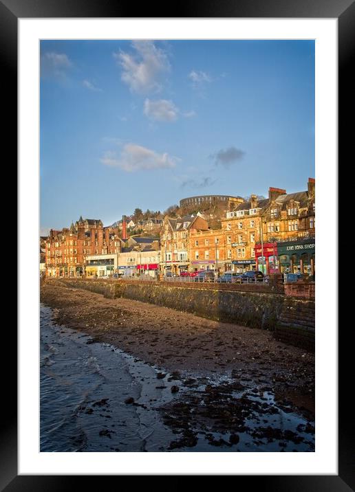 Oban Sea Front, Scotland Framed Mounted Print by Rob Cole