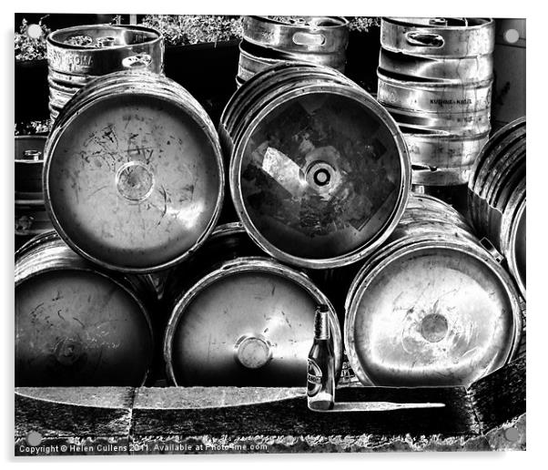 BECKS BARRELS Acrylic by Helen Cullens