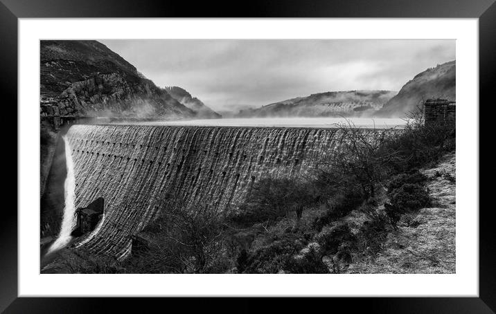 Caban Coch Dam Framed Mounted Print by Alan Tunnicliffe