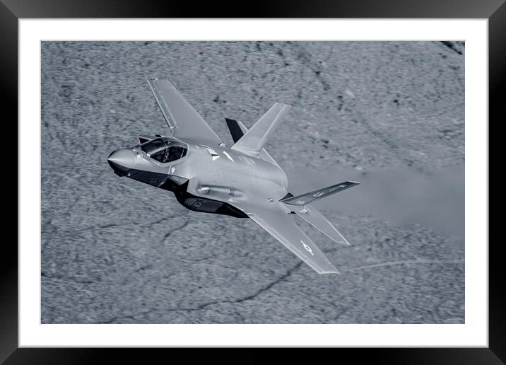 F35A Lightning II Framed Mounted Print by J Biggadike