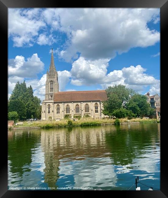 The church at Marlow Framed Print by Sheila Ramsey