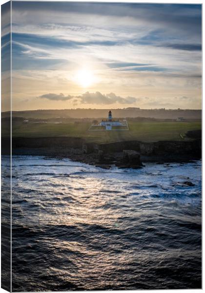 Souter Lighthouse Canvas Print by Apollo Aerial Photography