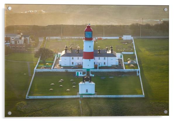 Souter Lighthouse and the Leas Acrylic by Apollo Aerial Photography