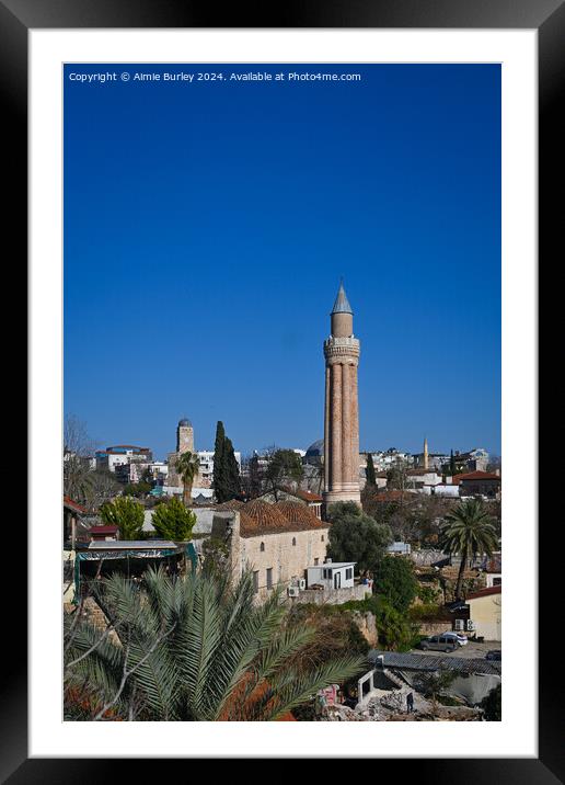 Yivli Minaret Framed Mounted Print by Aimie Burley