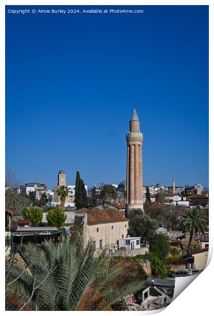 Yivli Minaret Print by Aimie Burley