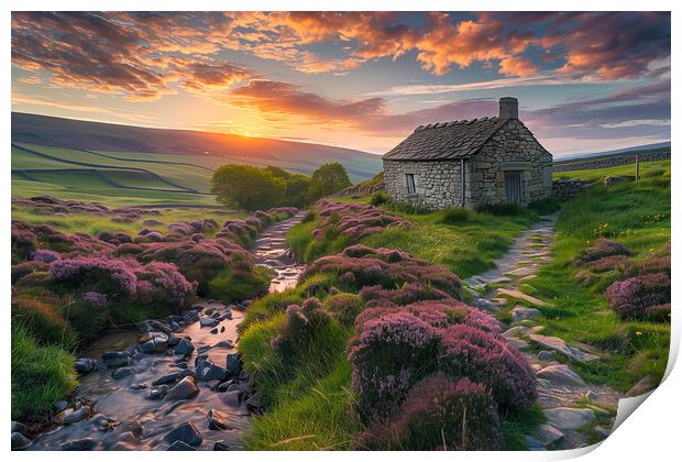 Yorkshire Dales Landscape Print by T2 