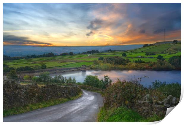 Digley Reservoir Print by Alison Chambers