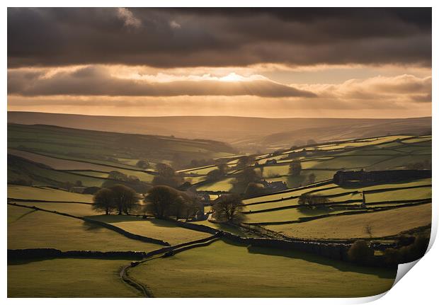 Yorkshire Dales Print by Picture Wizard