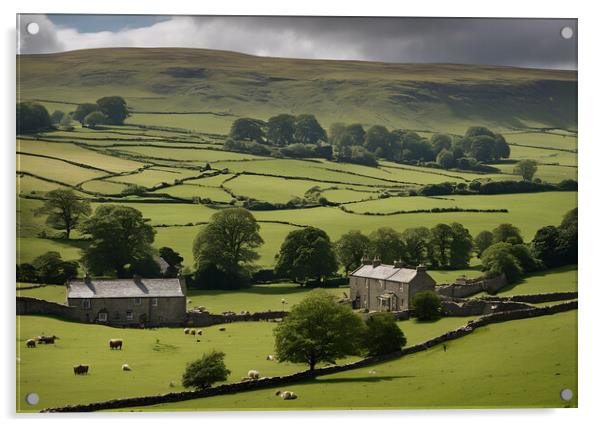 Yorkshire Dales Acrylic by Picture Wizard