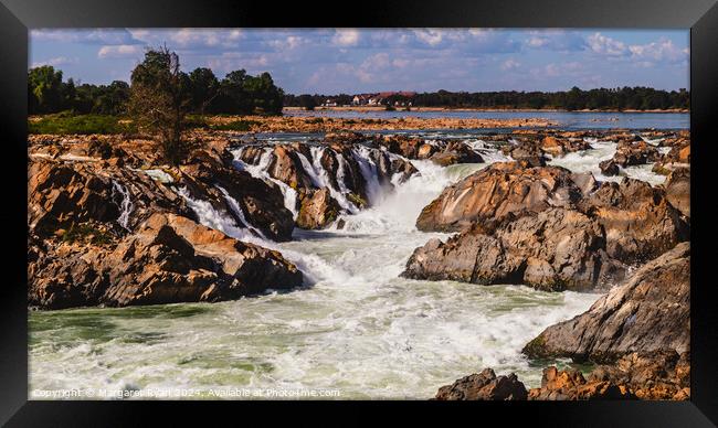 Khone Phapheng Falls Framed Print by Margaret Ryan