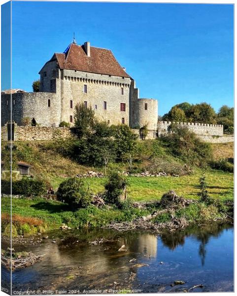 French medieval castle Canvas Print by Philip Teale